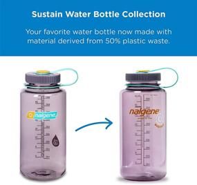 img 3 attached to Nalgene Sustain Tritan BPA-Free Water Bottle: Eco-Friendly, 50% Plastic Waste Derived Material, 32 OZ, Wide Mouth