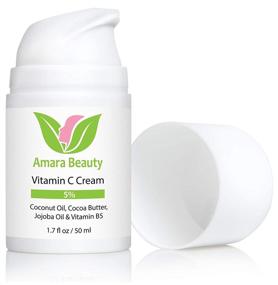 img 3 attached to 💧 1.7 fl. oz. Face Cream Infused with Vitamin C, Coconut Oil, Cocoa Butter & Jojoba Oil