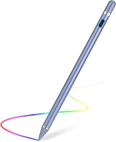 img 4 attached to 🖊️ Rechargeable Stylus Pen for Touch Screens - 1.5mm Fine Point Active Capacitive Stylus Smart Pencil, Digital Pen Compatible with iPad and Most Tablets (Blue)