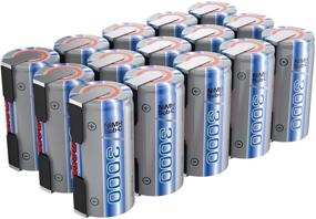 img 4 attached to 🔋 Tenergy SubC 1.2V 3000mAh NiMH Rechargeable Batteries, 15 Pack with Tabs