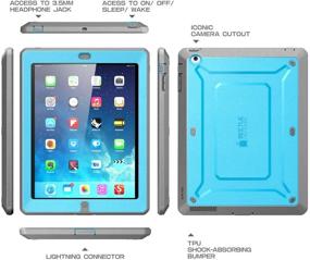 img 3 attached to 🦄 SUPCASE Unicorn Beetle Pro iPad Case - Full-Body Rugged Hybrid Protection