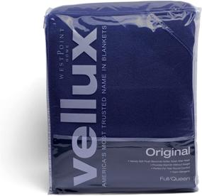 img 3 attached to 🛏️ Soft and Warm Full/Queen Vellux Blanket - Insulated for Home, Bed & Sofa - Navy, Pet-Friendly