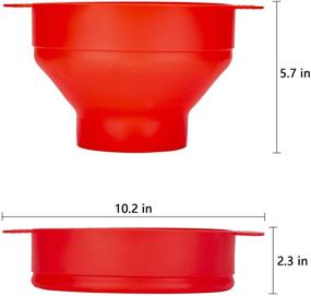 img 1 attached to 🍿 Entemah Original Silicone Microwave Popcorn Popper: BPA Free Collapsible Bowl with Lid and Handles