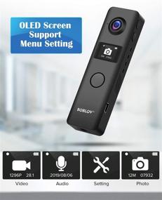 img 1 attached to BOBLOV C19 64GB WiFi Small Body Camera - Full HD Mini Camera with OLED Screen, 4 Hours Recording Time - Ideal for Teaching, Lectures, and Travel - Includes 64GB Card