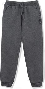img 4 attached to ALWAYSONE Kids Soft Fleece Active Sweatpants: Comfy Sports Pants for Boys and Girls 3-12 Years