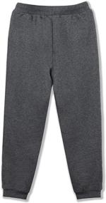 img 3 attached to ALWAYSONE Kids Soft Fleece Active Sweatpants: Comfy Sports Pants for Boys and Girls 3-12 Years