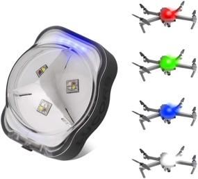 img 4 attached to 🚁 LUCORB Drone Strobe Lights - FAA Anti-Collision Lights for Night Flight - 360° Visibility with Memory Function & Battery Indicators - Compatible with DJI Mini, Mavic Air 2, Mavic 2 Pro, Phantom, Mavic 2 Zoom