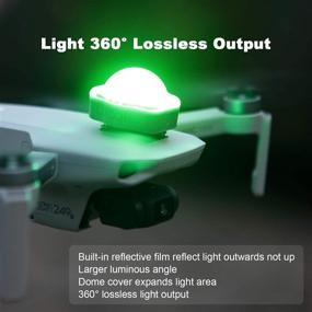 img 2 attached to 🚁 LUCORB Drone Strobe Lights - FAA Anti-Collision Lights for Night Flight - 360° Visibility with Memory Function & Battery Indicators - Compatible with DJI Mini, Mavic Air 2, Mavic 2 Pro, Phantom, Mavic 2 Zoom