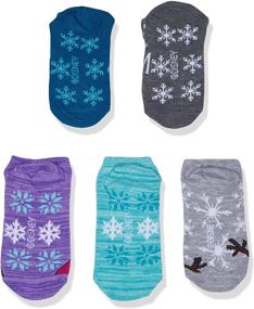 img 1 attached to 🧦 Adorable Disney Frozen Girls 5 Pack No Show Socks for Happy Feet