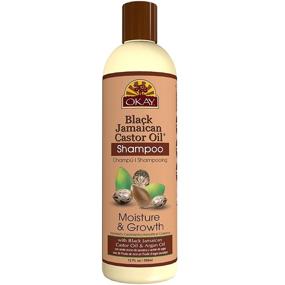 img 4 attached to OKAY Black Jamaican Castor Oil Shampoo: Repair, Moisturize & Grow Healthy Hair | Argan Oil Infused | All Hair Types | Paraben-Free, Silicone-Free, Sulfate-Free | 12 Oz, Pale Yellow