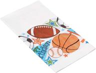 🎉 18-piece amscan plastic table cover from superstar ball sports collection: perfect for birthdays! logo