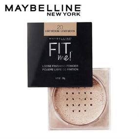 img 2 attached to Maybelline Fit Me Loose Powder - Light Medium (0.7 oz) - Finishing Makeup for a Flawless Look