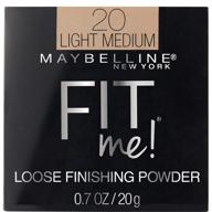 maybelline fit me loose powder - light medium (0.7 oz) - finishing makeup for a flawless look logo