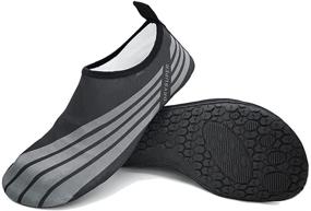 img 2 attached to 🏖️ MassTUO Water Shoes for Women and Men: Quick Dry Aqua Yoga Socks for Beach, Pool, and Water Sports - Perfect for Boating, Kayaking, and Travel at Summer Holiday