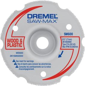 img 1 attached to Dremel SM600 Carbide Wheel: Ideal for Precise Wood & Plastic Flush Cuts