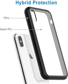 img 2 attached to 📱 Black Shock-Absorption Bumper Cover for iPhone XS and iPhone X - JETech Case