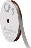offray double ribbon 8 inch 20 yard crafting for fabric ribbons logo