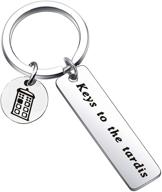 🚀 tongxin doctor who tardis keychain - tardis keyring police box charm jewelry - doctor who gift - movie doctor who fan gift for him or her - bbf logo