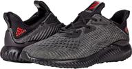 adidas alphabounce black scarlet grey men's shoes логотип