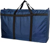 👜 ultimate 100l extra large storage bags: foldable, waterproof, and sturdy tote bag for moving, travel, and under bed storage (blue) логотип