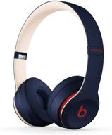 наушники beats solo3 wireless on-ear - apple w1 чип для наушников, bluetooth класса 1, 40 часов времени прослушивания, встроенный микрофон - club navy: обзор, цена и особенности логотип