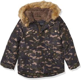 img 3 attached to LONDON FOG Boys' Warm Winter Parka Coat with Cozy Hood Trim