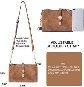 img 2 attached to Stylish CLUCI Leather Vintage Crossbody Bags: Small Fashionable Shoulder Purses for Women with Adjustable Strap - Perfect for Travel