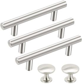 img 4 attached to 🔆 SUNRIVER Drawer Pulls and Knobs (36 Pack) – Brushed Nickel Cabinet Handles and Hardware for Kitchen and Bathroom Cupboard Door – Stainless Steel, 3" Hole Centers