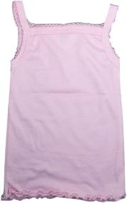 img 2 attached to 👚 Cotton Spaghetti Strap Undershirts in Alluring Pastel Shades for Girls: Clothing, Tops, Tees & Blouses