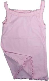 img 3 attached to 👚 Cotton Spaghetti Strap Undershirts in Alluring Pastel Shades for Girls: Clothing, Tops, Tees & Blouses