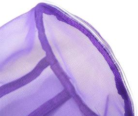 img 1 attached to Multipurpose Mesh Bag: Lightweight Portable Yarn Wool Organizer Tote - Purple, Large Size