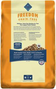 img 3 attached to 🐱 Blue Buffalo Freedom Indoor Weight Control Cat Food, Chicken, 11-lb - Grain Free and Naturally Derived