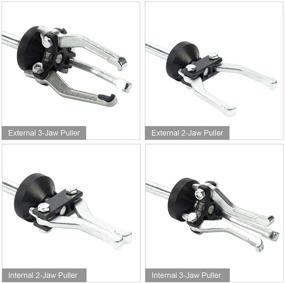 img 1 attached to PMD Products 17pc Axle Wheel Puller Set: Efficient 5lb Slide Hammer for Internal and External Axle, Hub, and Wheel Pulling