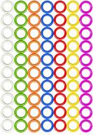 🧶 прочные кольцевые маркеры для вязания, крючком и многое другое (размеры ø5мм до ø11мм) - 7 цветов, 140 штук или 70 штук (жесткие o-кольца ø7мм, 7 цветов, 140 штук) логотип
