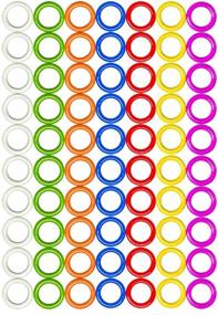 img 1 attached to 🧶 Прочные кольцевые маркеры для вязания, крючком и многое другое (размеры Ø5мм до Ø11мм) - 7 цветов, 140 штук или 70 штук (жесткие O-кольца Ø7мм, 7 цветов, 140 штук)