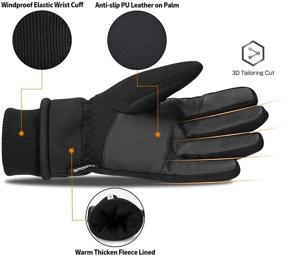 img 3 attached to 🧤 Cevapro Winter Touchscreen Thermal Running Gloves: Stay Warm and Connected during Cold Runs