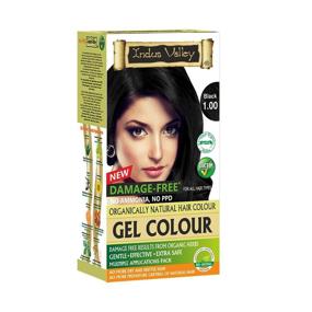 img 4 attached to Indus Valley Permanent Gel Hair Color (Black 1.0) - Damage-Free Formula