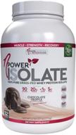 🍫 npower nutrition chocolate truffle grass fed whey protein isolate powder - 1.7 lb tub, high protein, 5g bcaa, low carb, lactose free logo