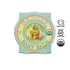 img 3 attached to 👶 Organic Baby Balm: Badger - Chamomile & Calendula, 2 oz (2 Pack) - Ideal for Cradle Cap, Rash & Baby Skin Care