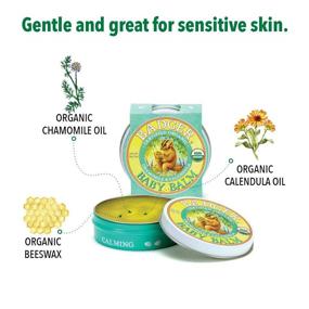 img 1 attached to 👶 Organic Baby Balm: Badger - Chamomile & Calendula, 2 oz (2 Pack) - Ideal for Cradle Cap, Rash & Baby Skin Care