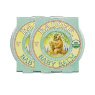 👶 organic baby balm: badger - chamomile & calendula, 2 oz (2 pack) - ideal for cradle cap, rash & baby skin care logo