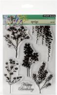 🌿 penny black 30-284 sprigs transparent stamp set: enhance your crafts with beautiful sprig designs logo