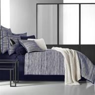 five queens court indigo comforter logo