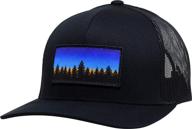 lindo trucker hat sunset black logo