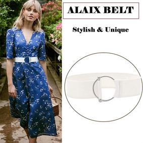 img 3 attached to ALAIX Stretchy Elastic Waistband Jumpsuit Women's Accessories and Belts