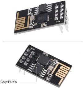 img 3 attached to MakerFocus 2Pcs ESP8266 ESP-01 Serial Wireless WiFi Transceiver Receiver Module 1MB SPI Flash With DHT11 Temperature And Humidity Sensor Module For Arduino
