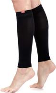 🧦 vim & vigr graduated compression leg sleeves - 15-20 mmhg, black solid, unisex 1: find the perfect fit логотип