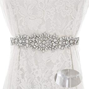 img 4 attached to Glamorstar Bridal Wedding Rhinestone Bridesmaids Women's Accessories