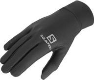 🧤 medium unisex salomon agile glove - essential accessories for men's gloves & mittens logo