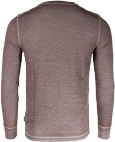 img 3 attached to ZIMEGO Sleeve Thermal Button Henley: Stylish and Comfortable Men's Clothing for Shirts